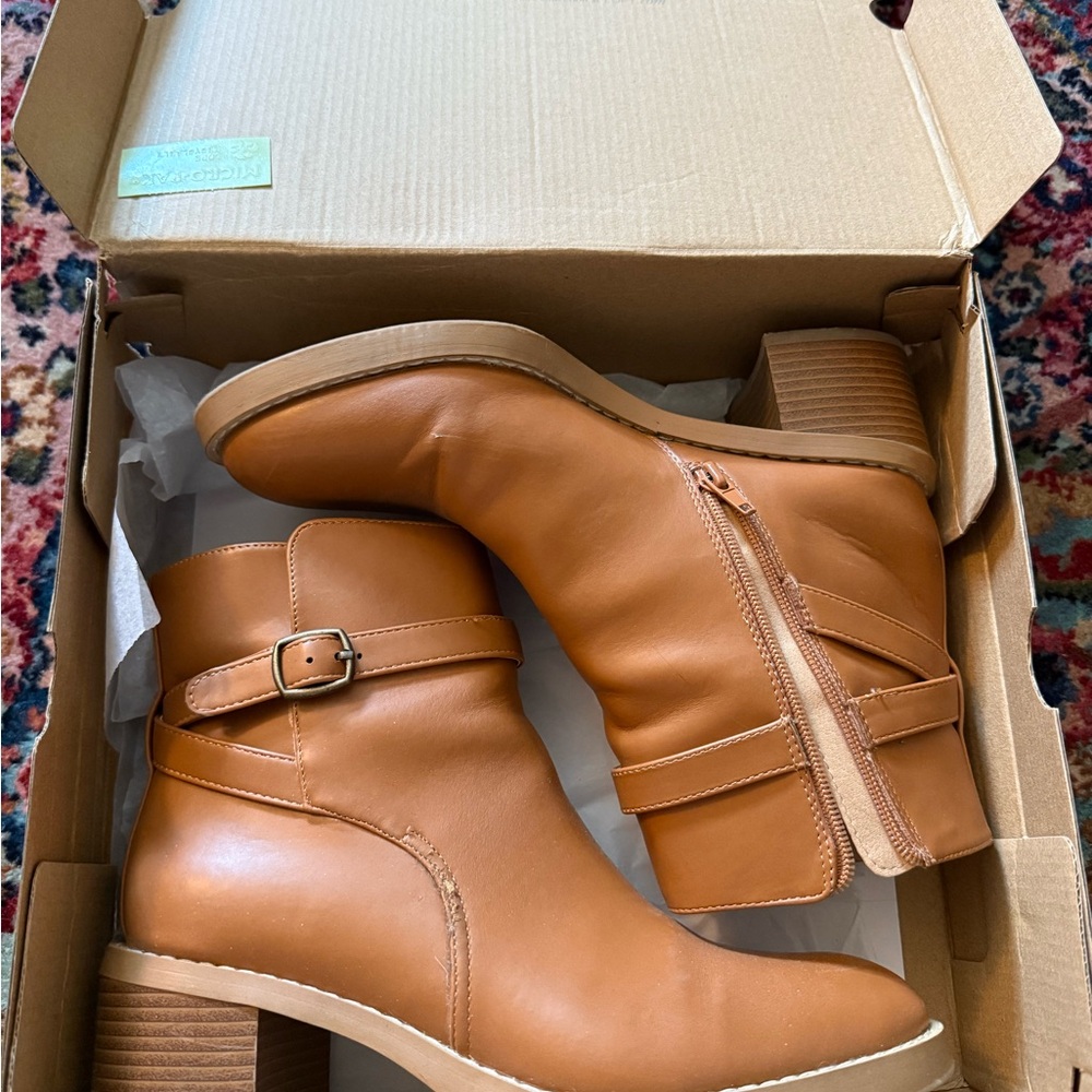 LOFT Tan Ankle Booties